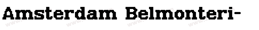 Amsterdam Belmonteri字体转换